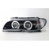BMW E46 03-05 2D Black Projector Headlamp w Ring